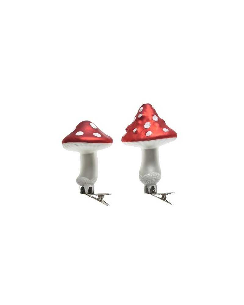 Dettagli per Confezioni | Cf 3 pz funghi con clip red 2ass | 