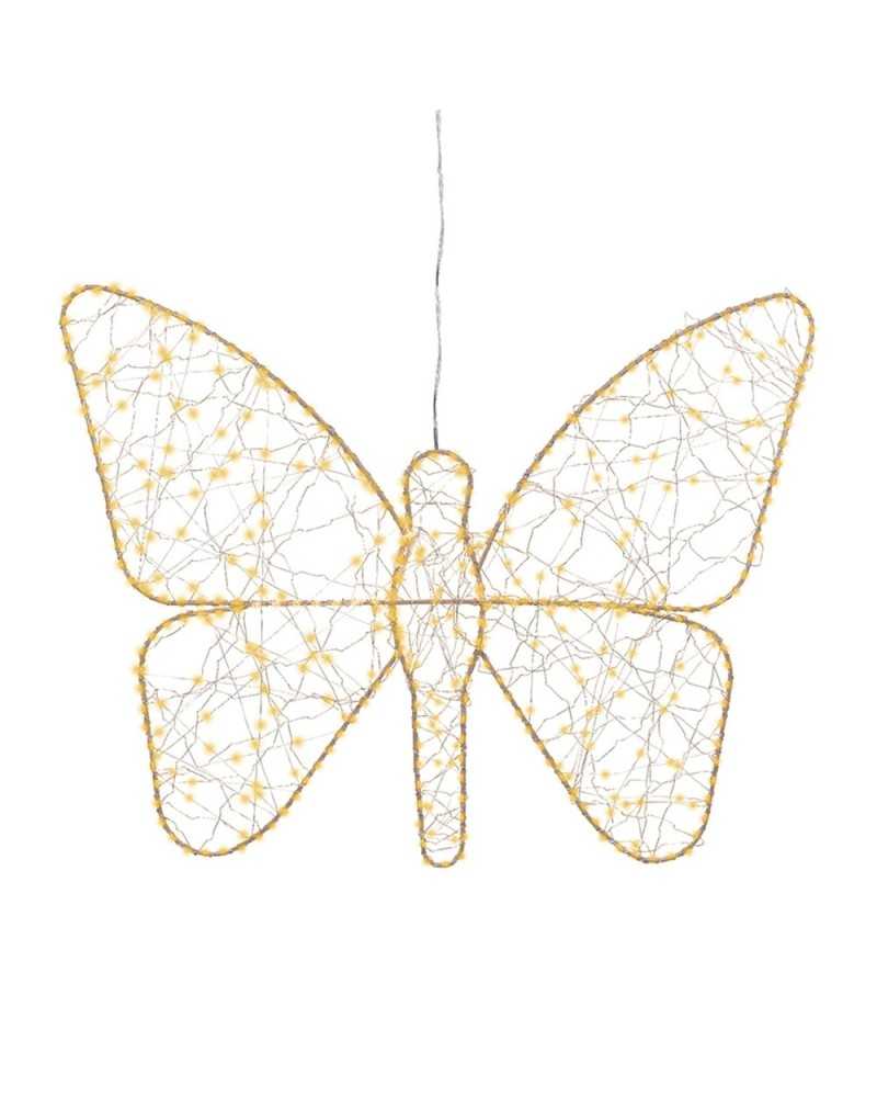 Lampade e Luci | Farfalla con micro led metal effetto flash 58 h 43 | 