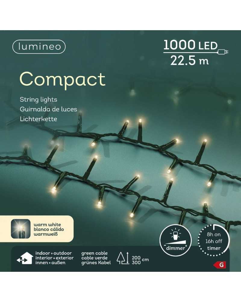Lampade e Luci | Filo verde di1000 luci a led dimerabile mt 22.5 warm white | 
