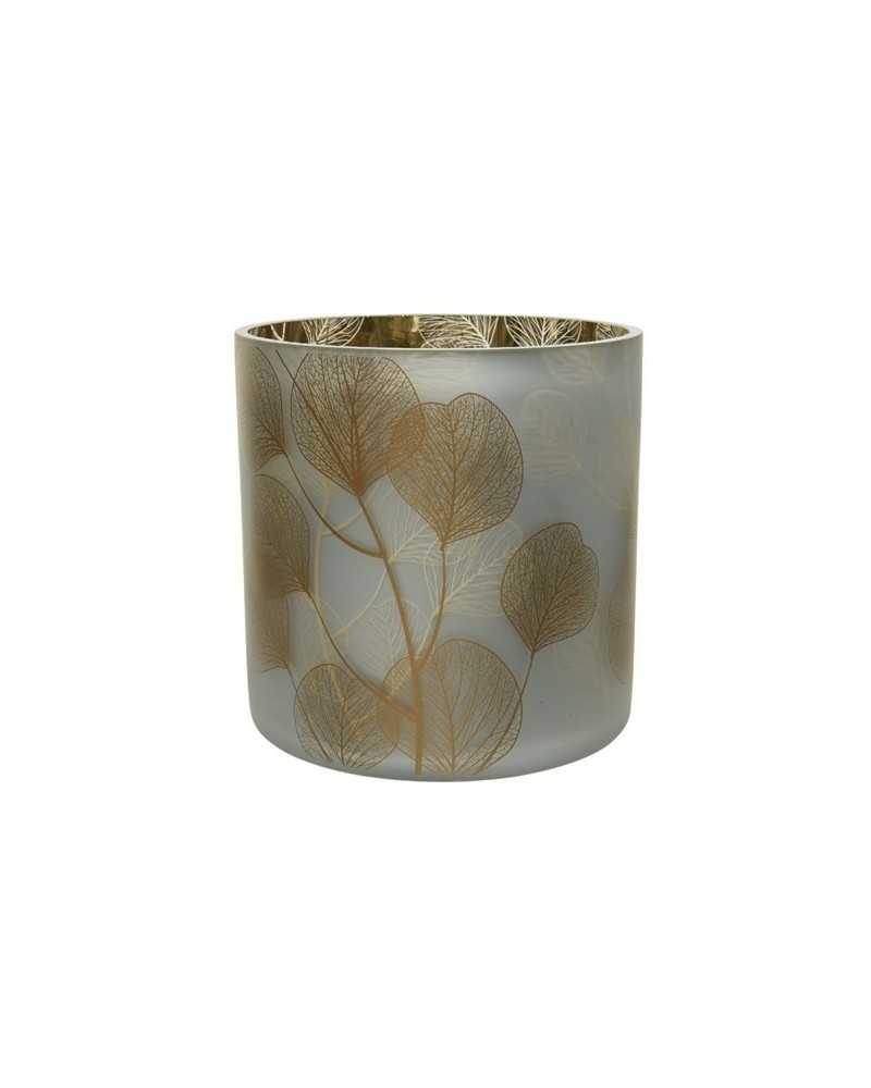 Decor Vasi & Coprivasi | Coprivaso di vetro cm 20 h20 dollar white | 