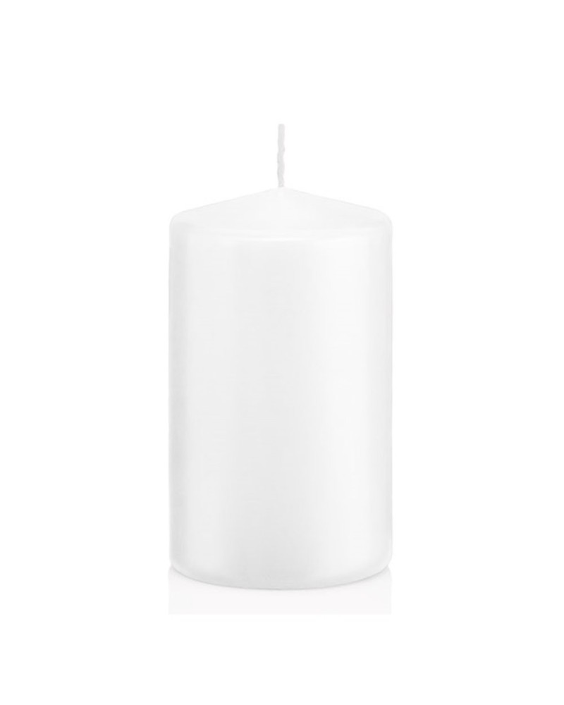 Candele | Candela moccolo cm10 h 20 bianca | 