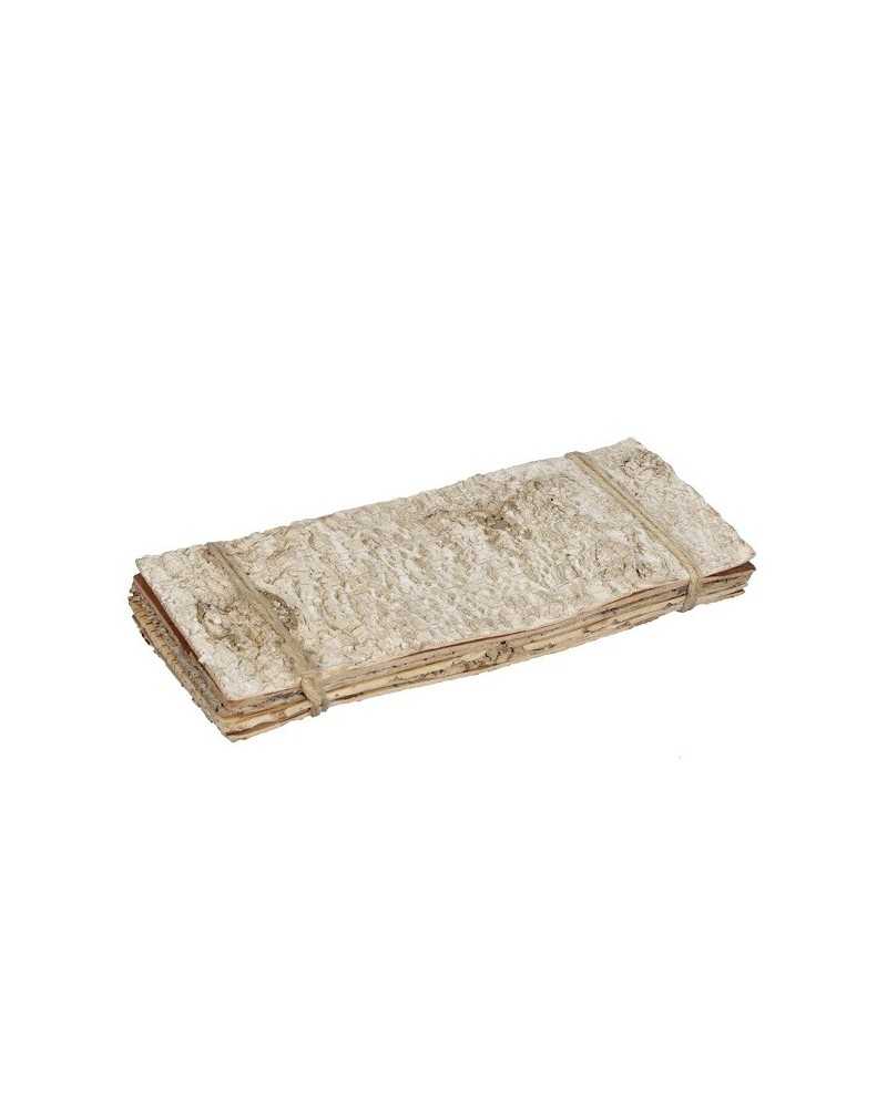 Decorazioni | Cf 6 foglio cm 30x12 corteccia betulla white | 