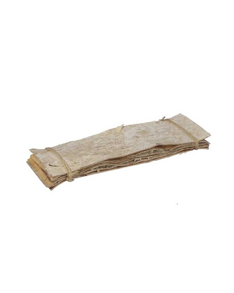 Decorazioni | Cf 6 foglio cm 48x15 corteccia betulla white | 