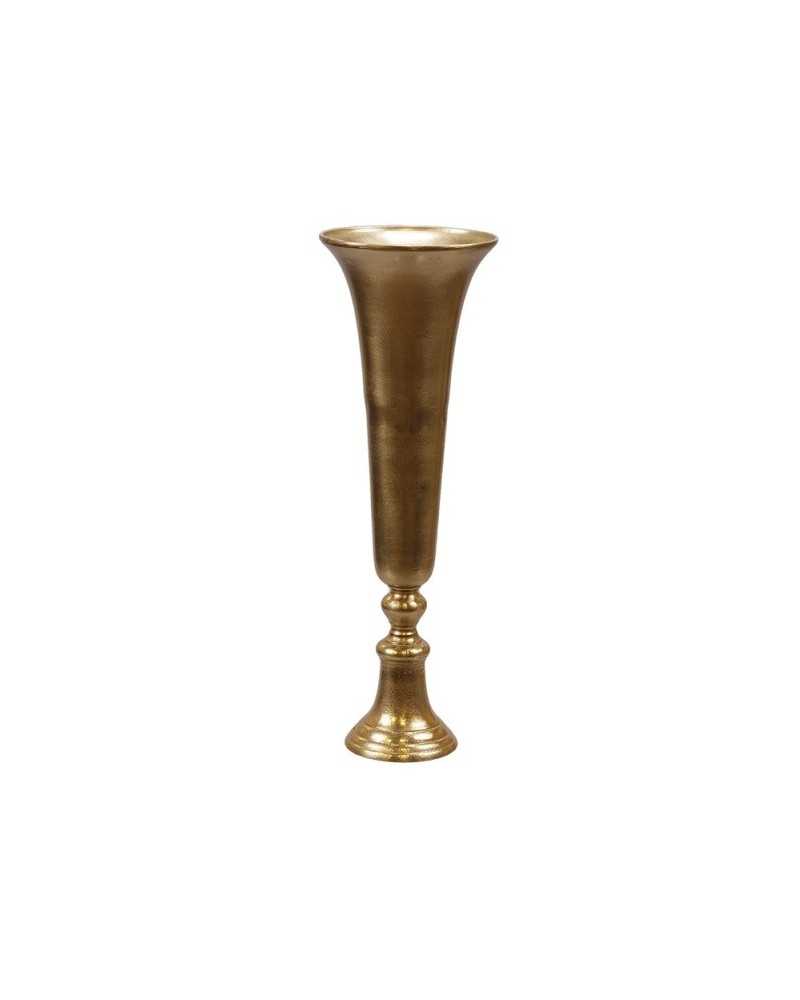 Alzate, Coppe e Vassoi | Vaso flout cm 19 h55 di alluminio gold | 