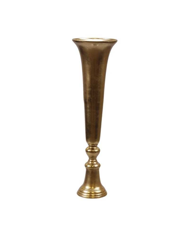 Alzate, Coppe e Vassoi | Vaso flout cm 20 h 71 di alluminio gold | 
