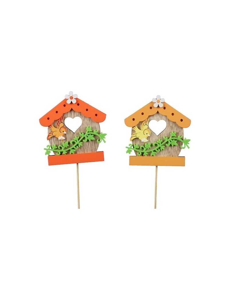 Pick | Cf 6pz pick casette in legno orange yellow | 