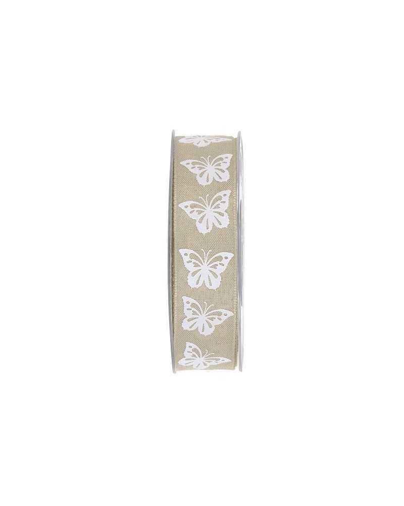 Nastri e Cordini | Nastro butterfly mm25x10mt dovegrey | 