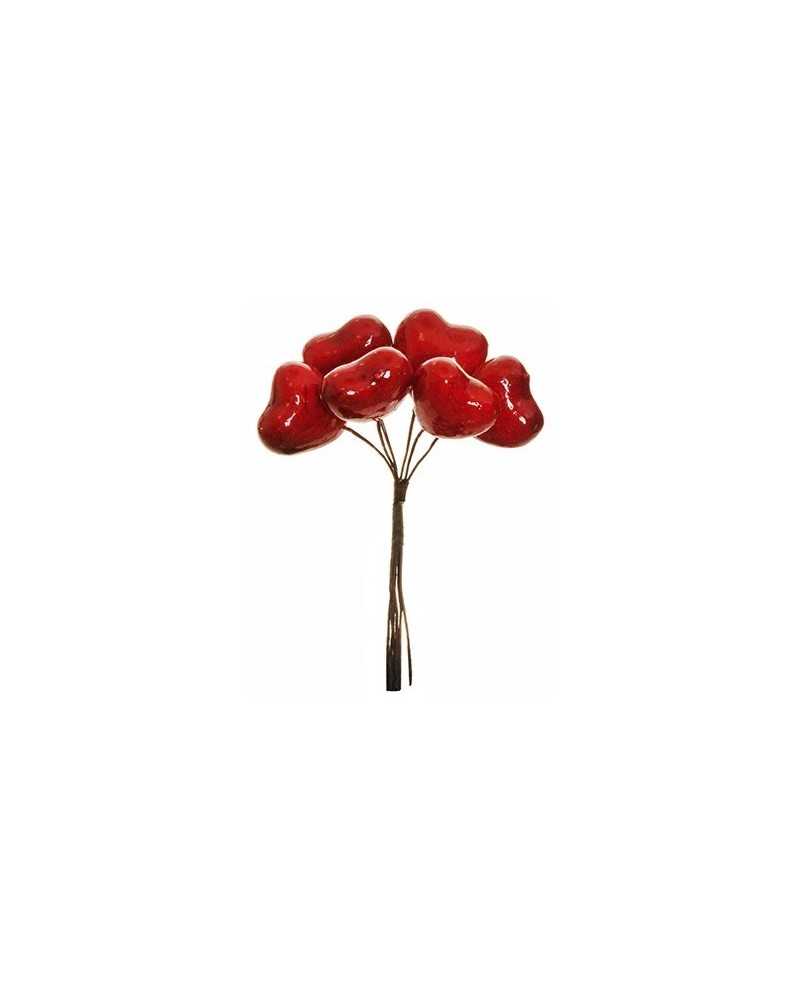 Pick | Cf 12 mazzi da 6pz pick cuoricino rosso | 