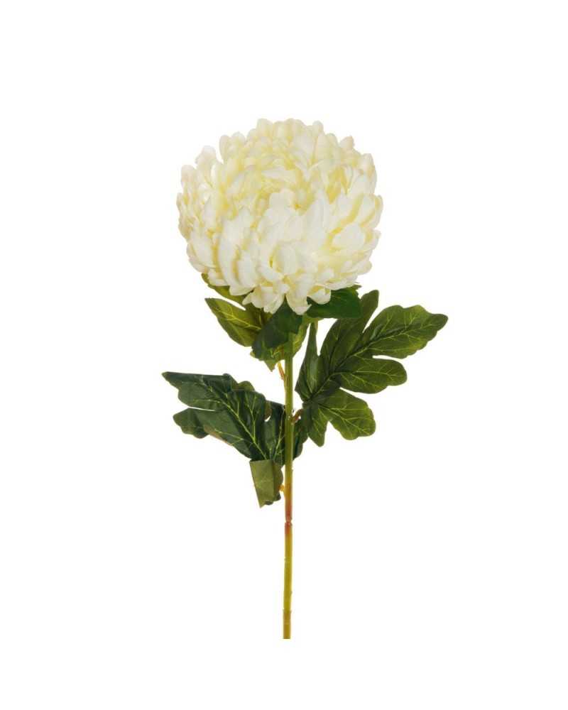 Fiori Artificiali | Ramo crisantemo snowdon h 80 bianco ( 12 ) | 