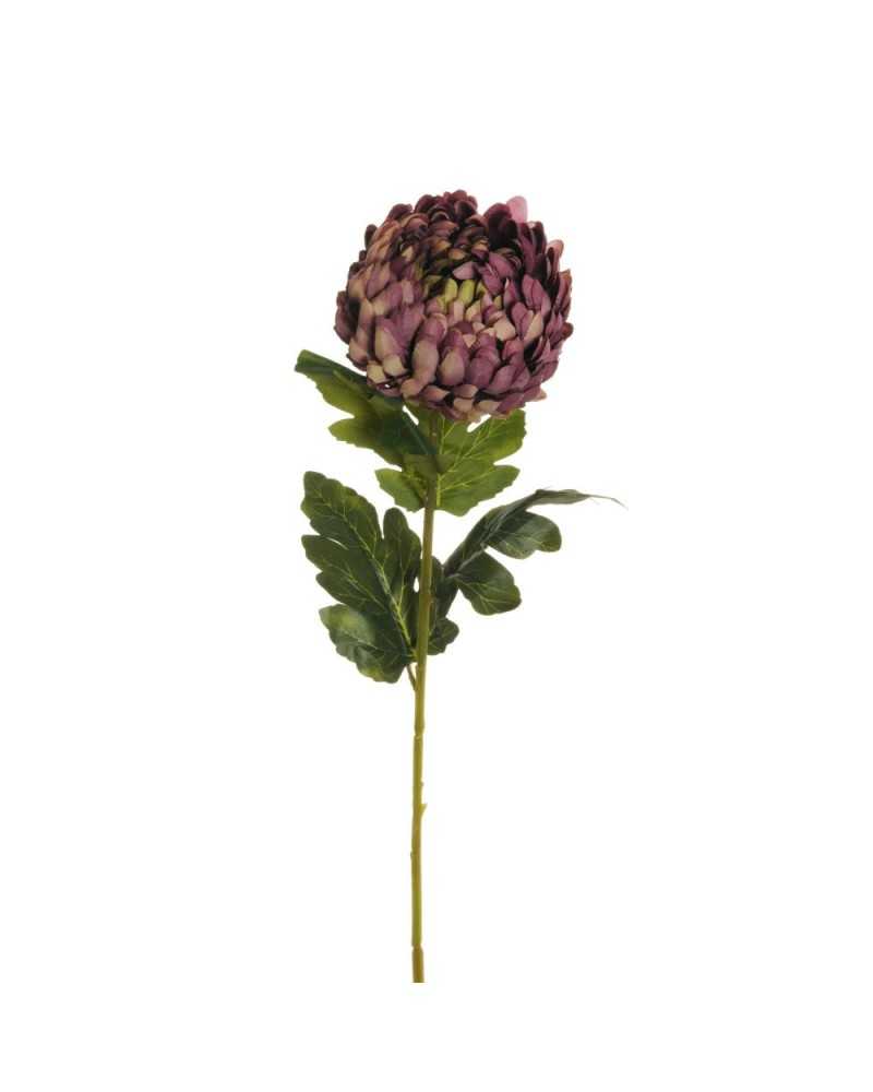 Fiori Artificiali | Ramo crisantemo snowdon h 80 purple mauwe ( 12 ) | 