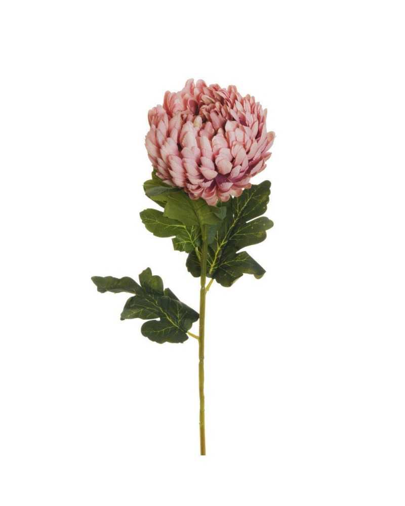 Fiori Artificiali | Ramo crisantemo snowdon h 80 rosa ( 12 ) | 