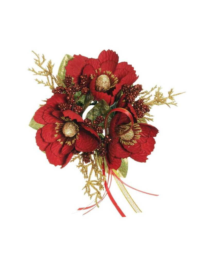Corone e Ghirlande | Corona sotto candela di fiori cosmos dm12 red ( 6 ) | 