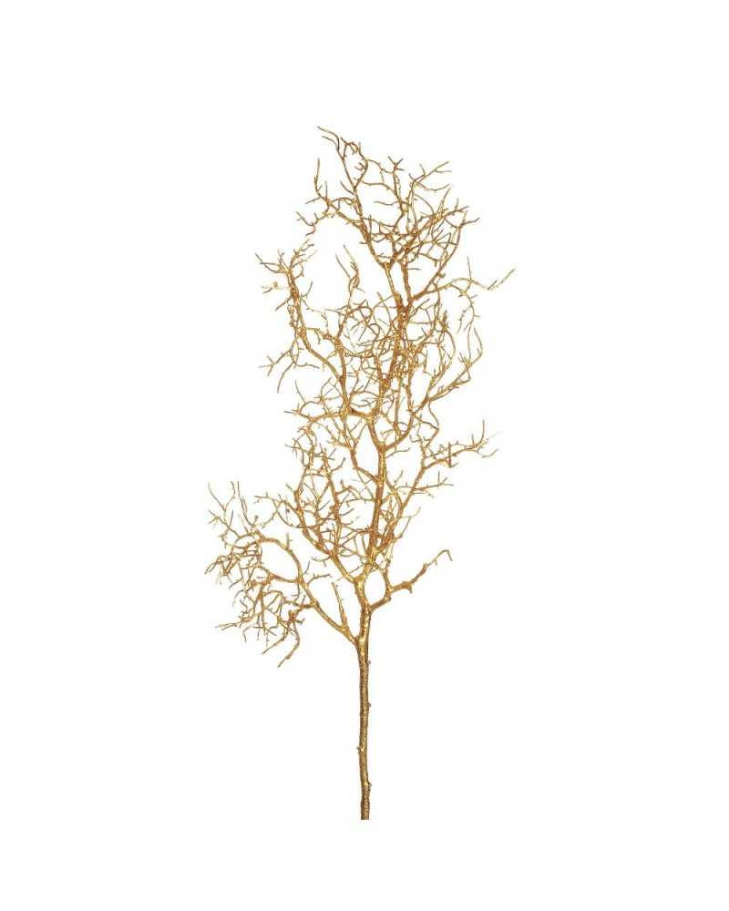Rami e Foglie Artificiali | Ramo manzanite plastic h 80 oro ( 6 ) | 