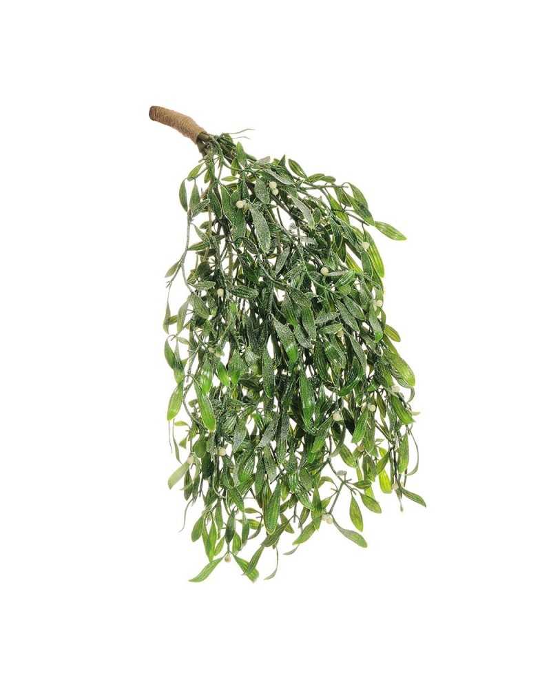 Corone e Ghirlande | Bush cadente vischio con bacche h 60 green white frost ( 3) | 