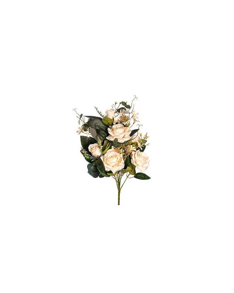 Fiori Artificiali | Frontale rose diamond cm 50 ivory | 