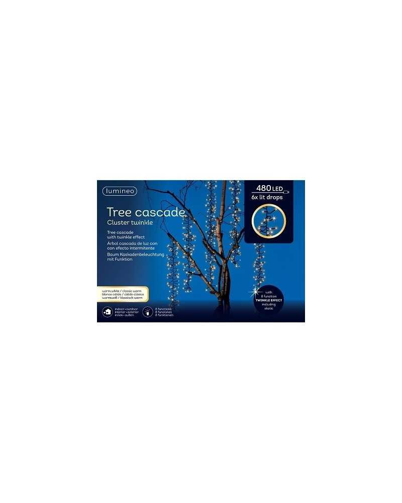 Lampade e Luci | Cascata di luci outdoor cm 200 luci 480 led bianco caldo | 