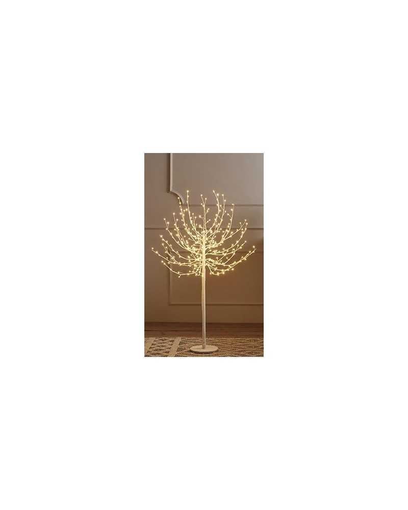Lampade e Luci | Albero bianco con 300 luci calde a led h 120 | 