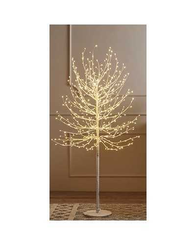 Lampade e Luci | Albero bianco con 580 luci calde a led h 150 | 