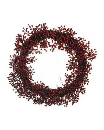 Corone e Ghirlande | Corona bacche ilex dm 52 red | 