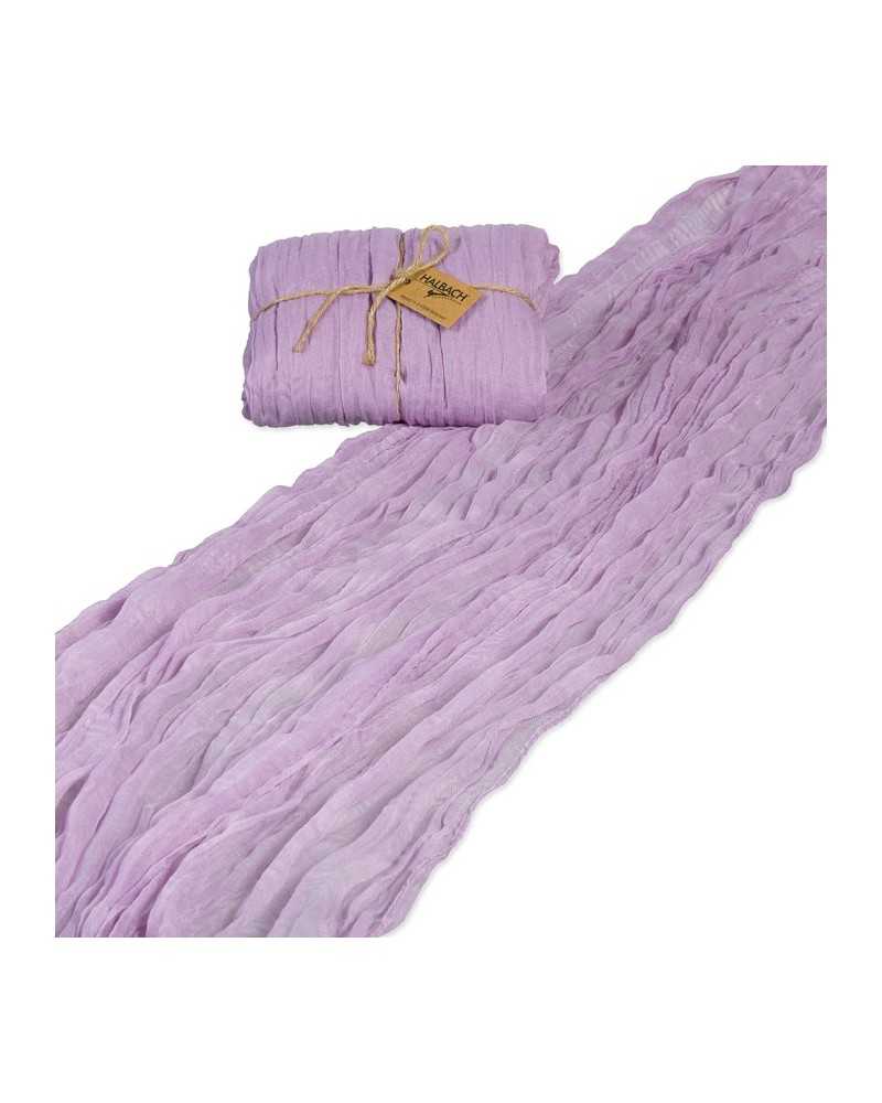 Tavola | Tessuto garza runner da tavolo cm 70x 300 lavanda | 