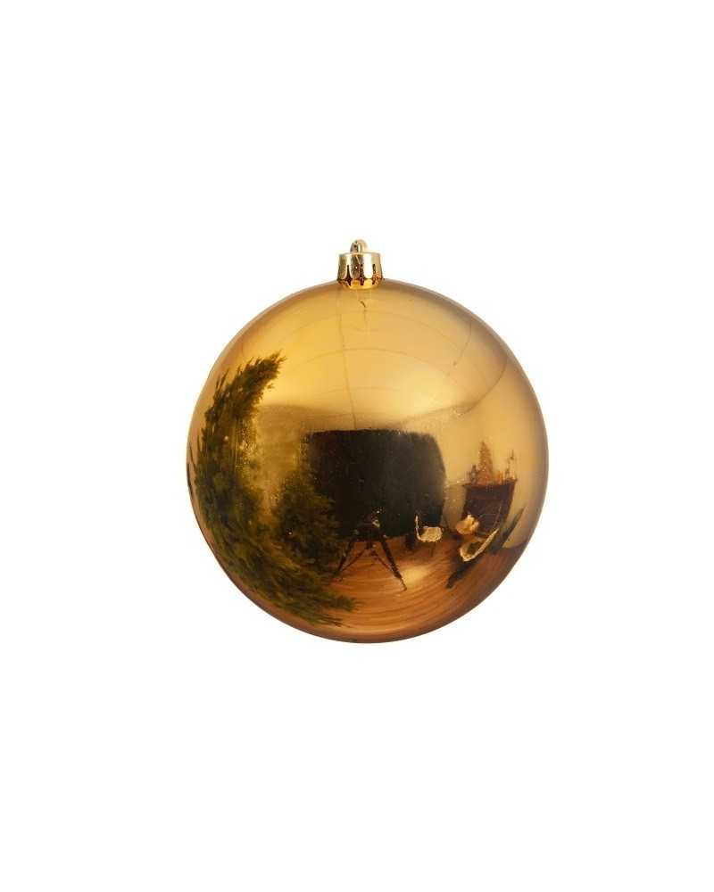 Palline di Natale | Pallina di plastica shiny 20cm light gold | 