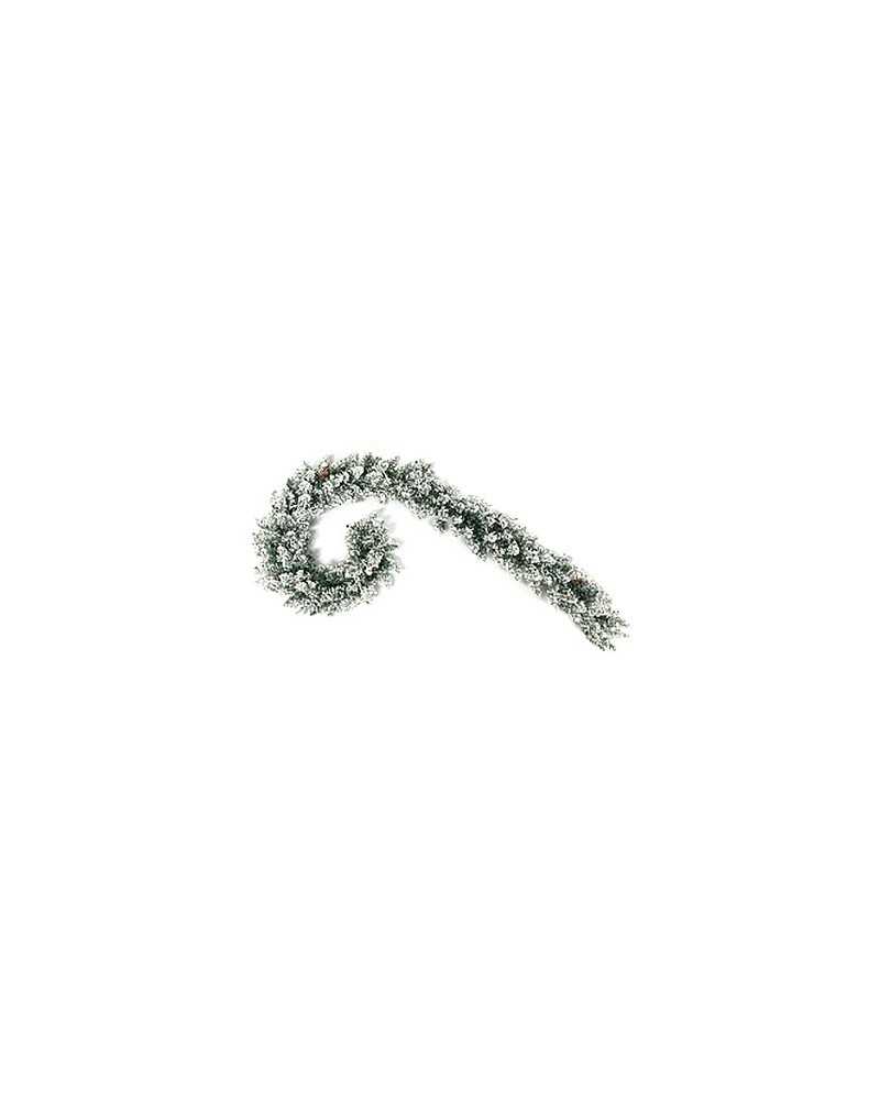 Corone e Ghirlande | Festone finlandia d.30 x 270 cm floccato | 
