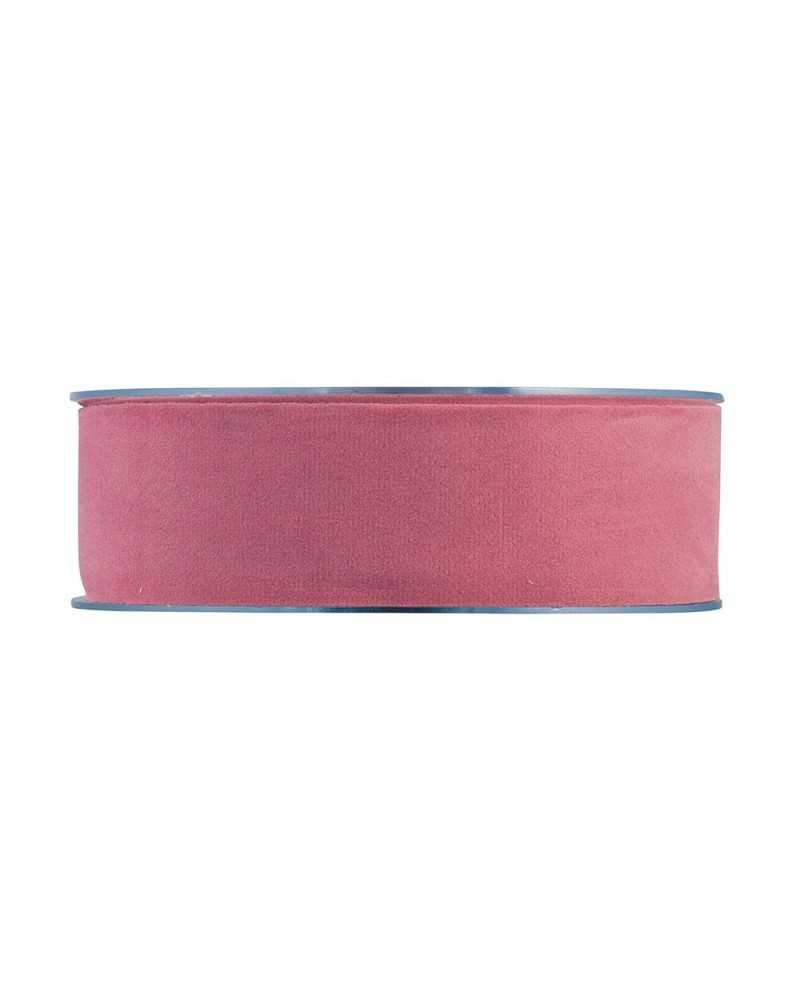 Nastri e Cordini | Nastro velluto mm 25 x15 mt rosa antico | 