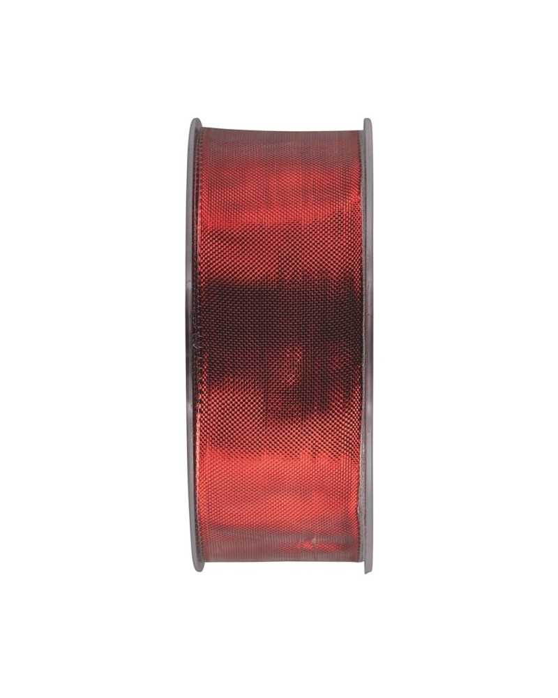 Nastri e Cordini | Nastro specchio animato mm 15 x 25 mt rosso | 