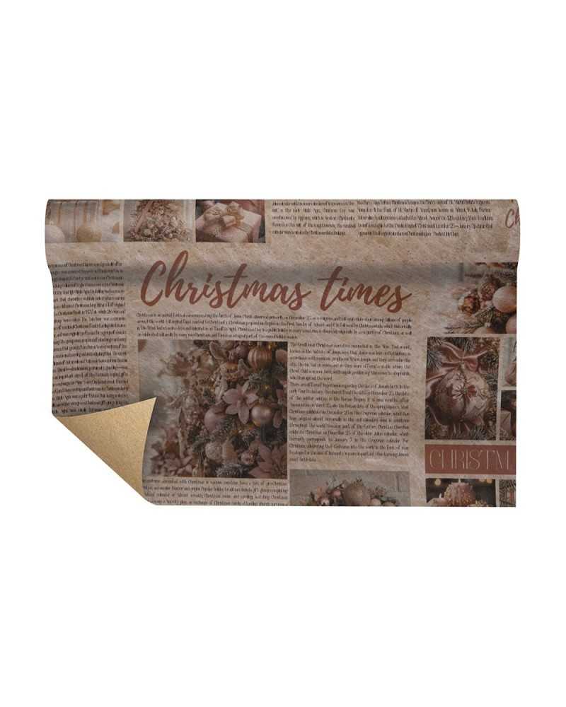 Carte Decorative | Bobina paperfibra christmas times cm 75 x 9 mt rosa | 