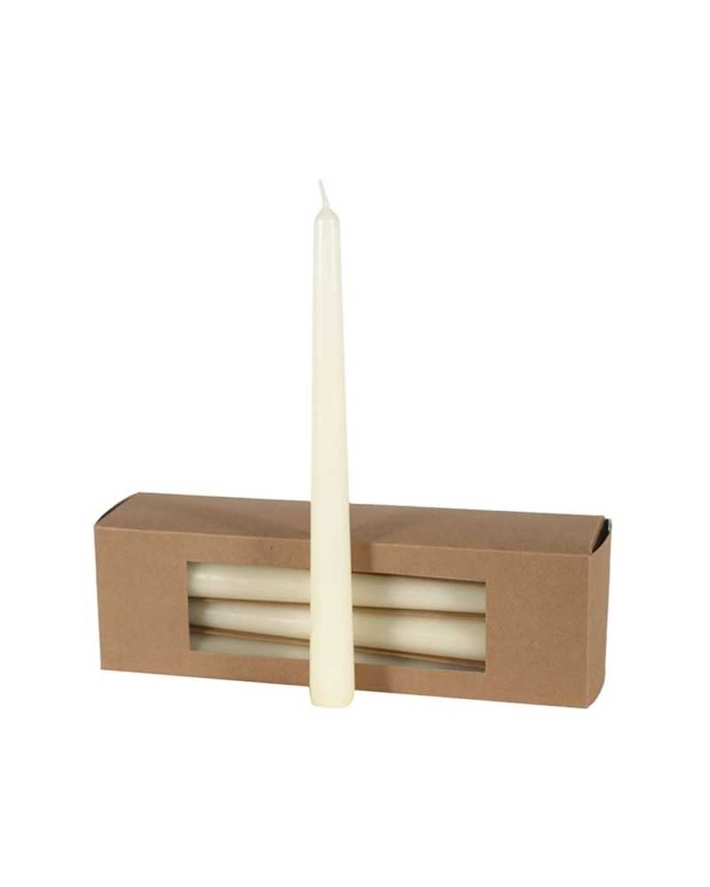 Candele | Cf 12 candele conica mm 21 h 25 avorio | 