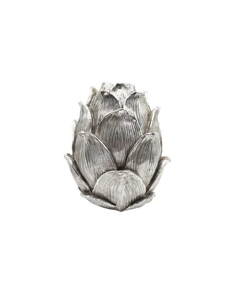 Portacandele | Portacandela pigna grande cm 16 h20 silver | 