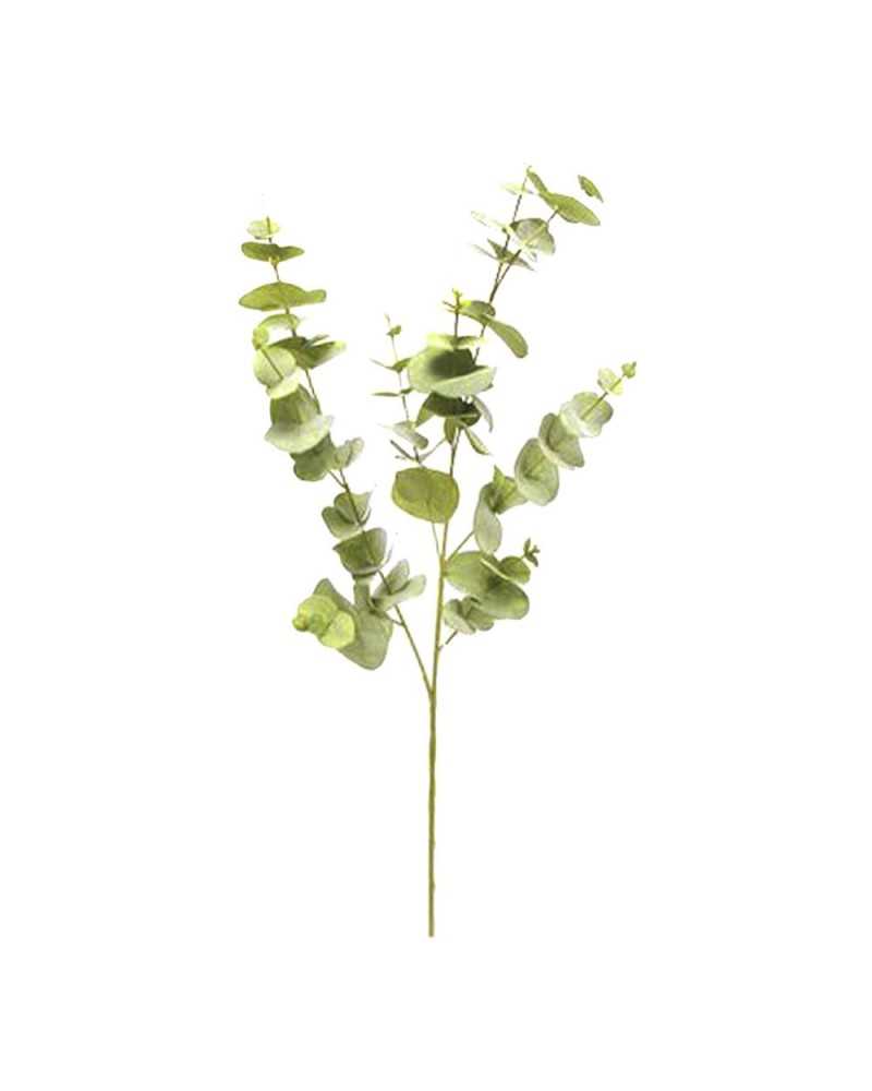 Rami e Foglie Artificiali | Ramo eucaliptus spray h 96 verde rosso | 