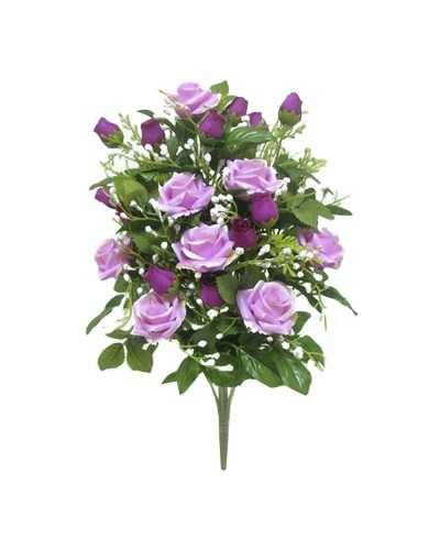Mazzi Fiori artificiali | Frontale rose bud x 16 h 48 lavfux | 