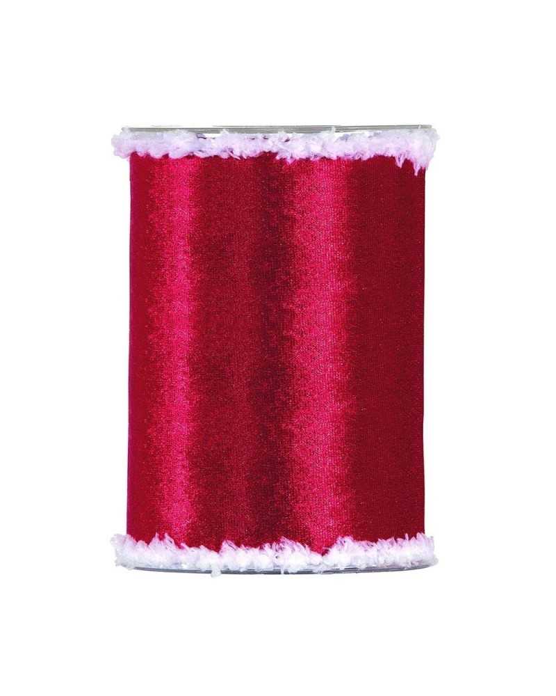 Nastri e Cordini | Nastro bordo in pelliccia mm 140 x10 mt rosso | 