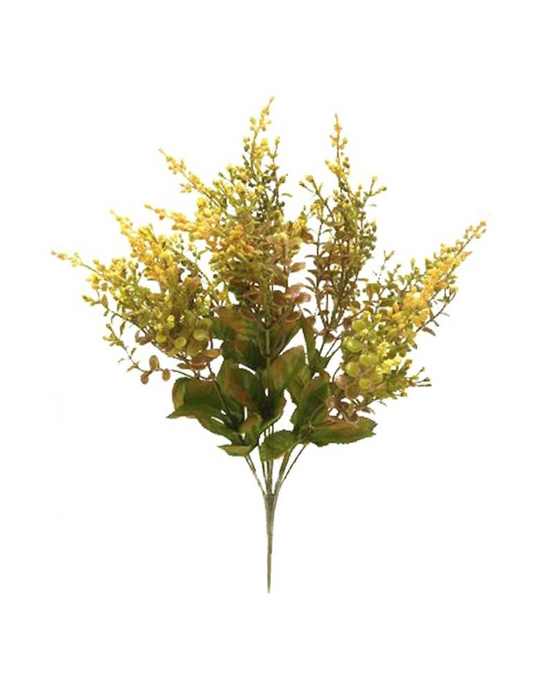 Rami e Foglie Artificiali | Bush eucalyptus sedium x10 giallo (6) | 