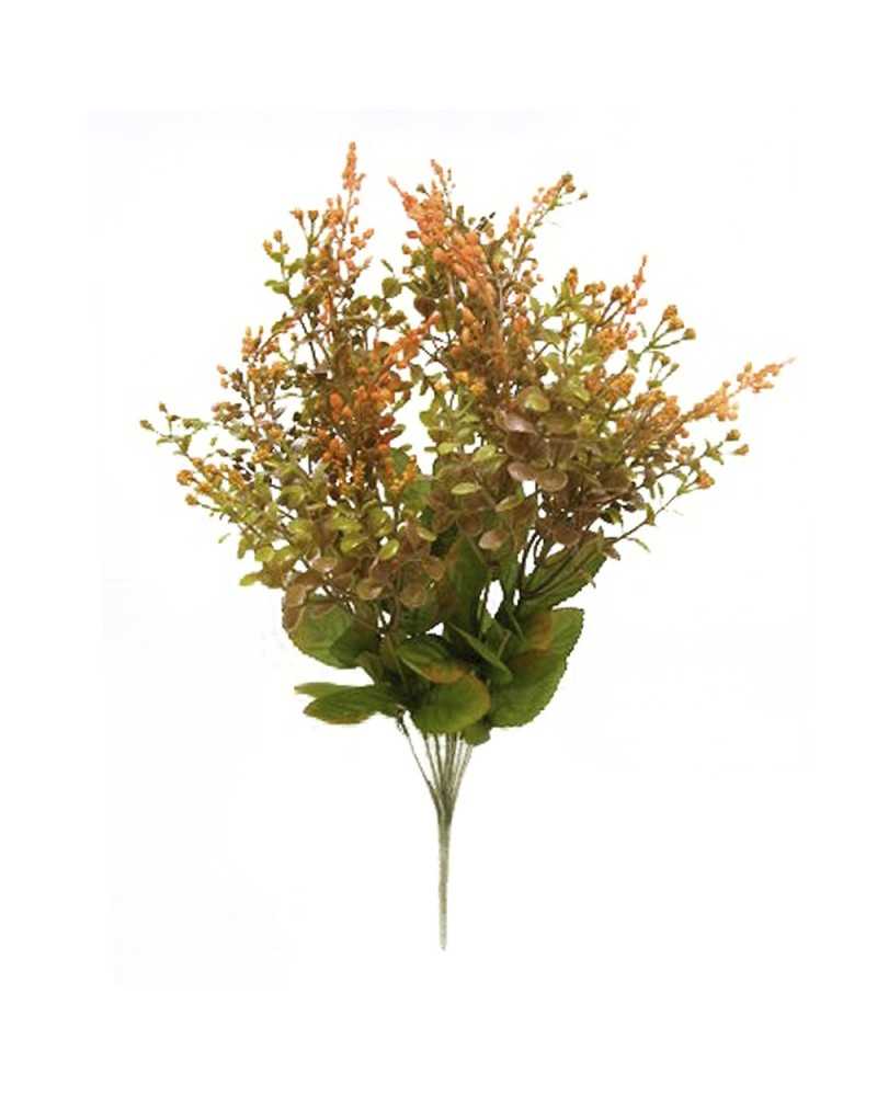 Rami e Foglie Artificiali | Bush eucalyptus sedium x10 orange (6) | 