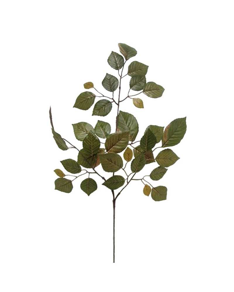 Rami e Foglie Artificiali | Cf 12 ramo foglie beech spray verde moss h 66 ( 2 ) | 