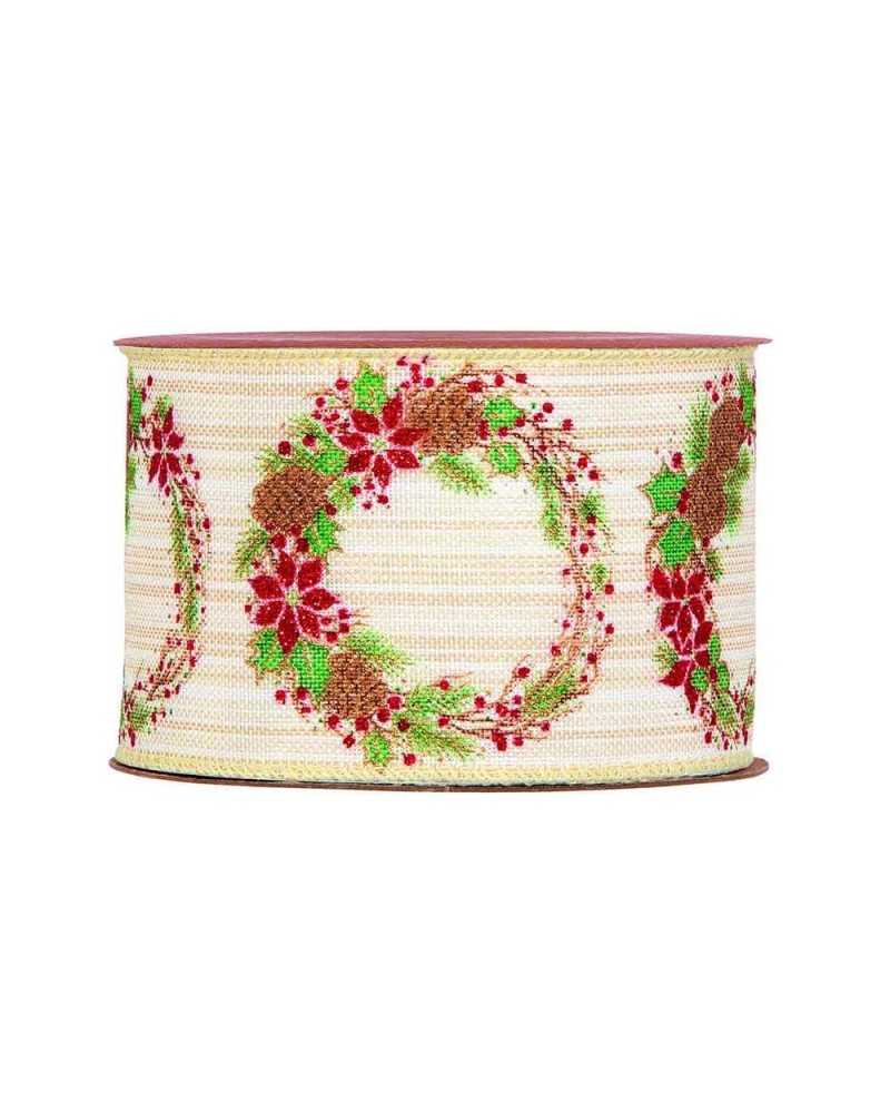 Nastri e Cordini | Nastro mistletoe mm 63x10 mt | 