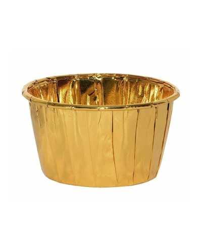 Tavola | Cf 50 pz cup cake dm 5 h 3.9 gold | 