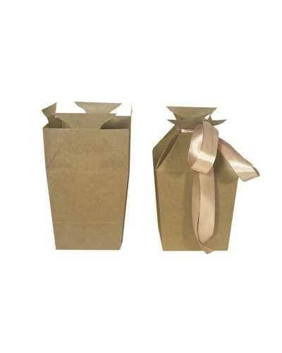 Scatole | Portamazzo in cartone cm 11x11 h 25 avana waterpoof | 