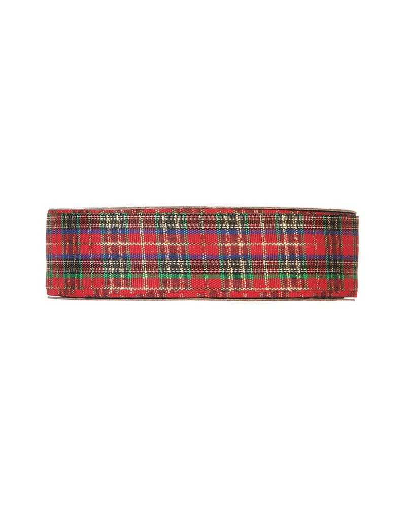 Nastri e Cordini | Nastro tartan scozzese mm 40 x 45 mt red-green | 