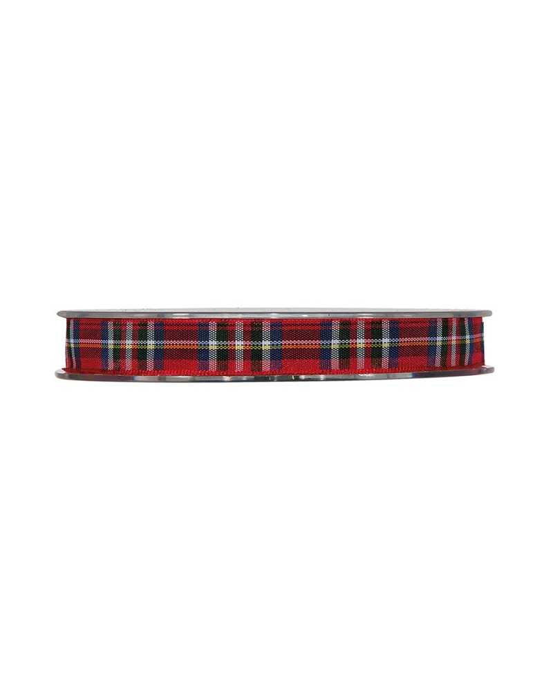 Nastri e Cordini | Nastro tartan mm 12 x 20mt rosso | 