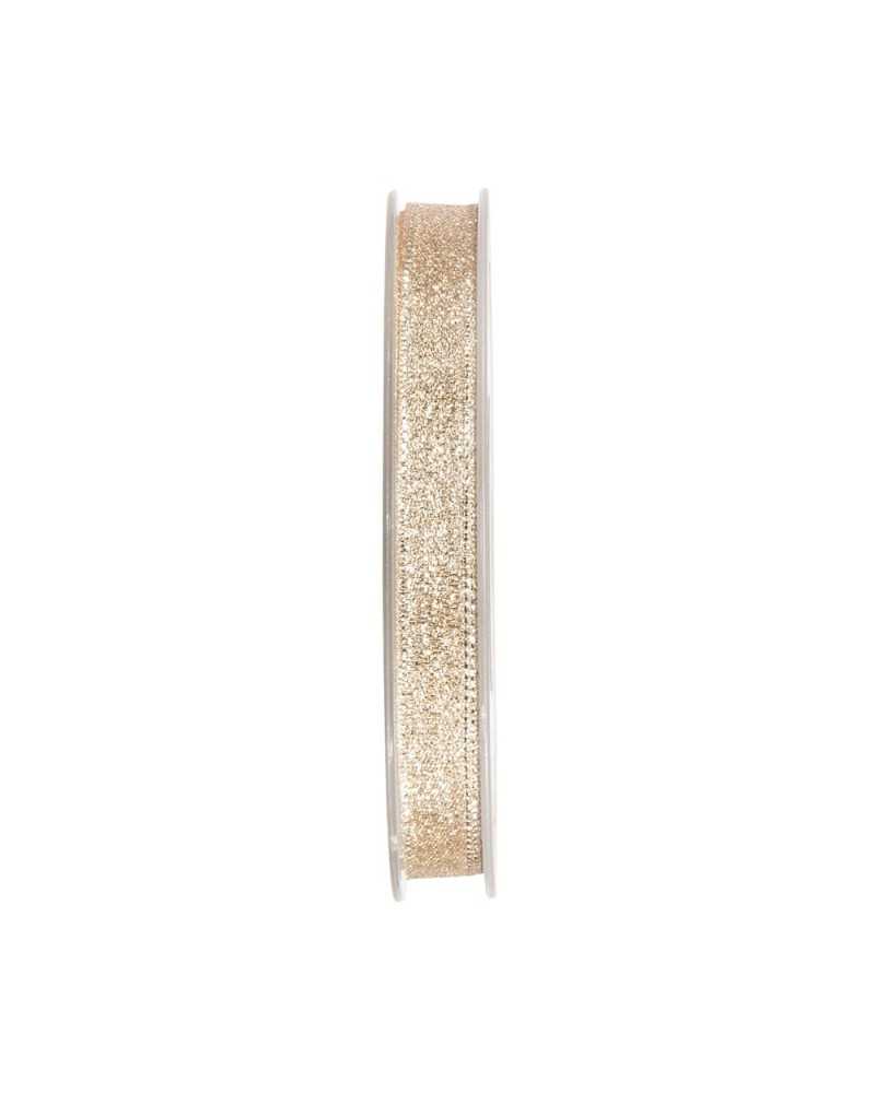 Nastri e Cordini | Nastro shine mm 10 x 30 mt champagne | 
