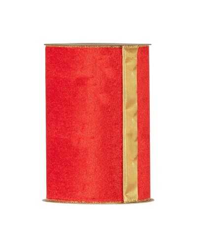 Nastri e Carta Regalo | Nastro velvet xmas mm 14x 10mt rosso | 