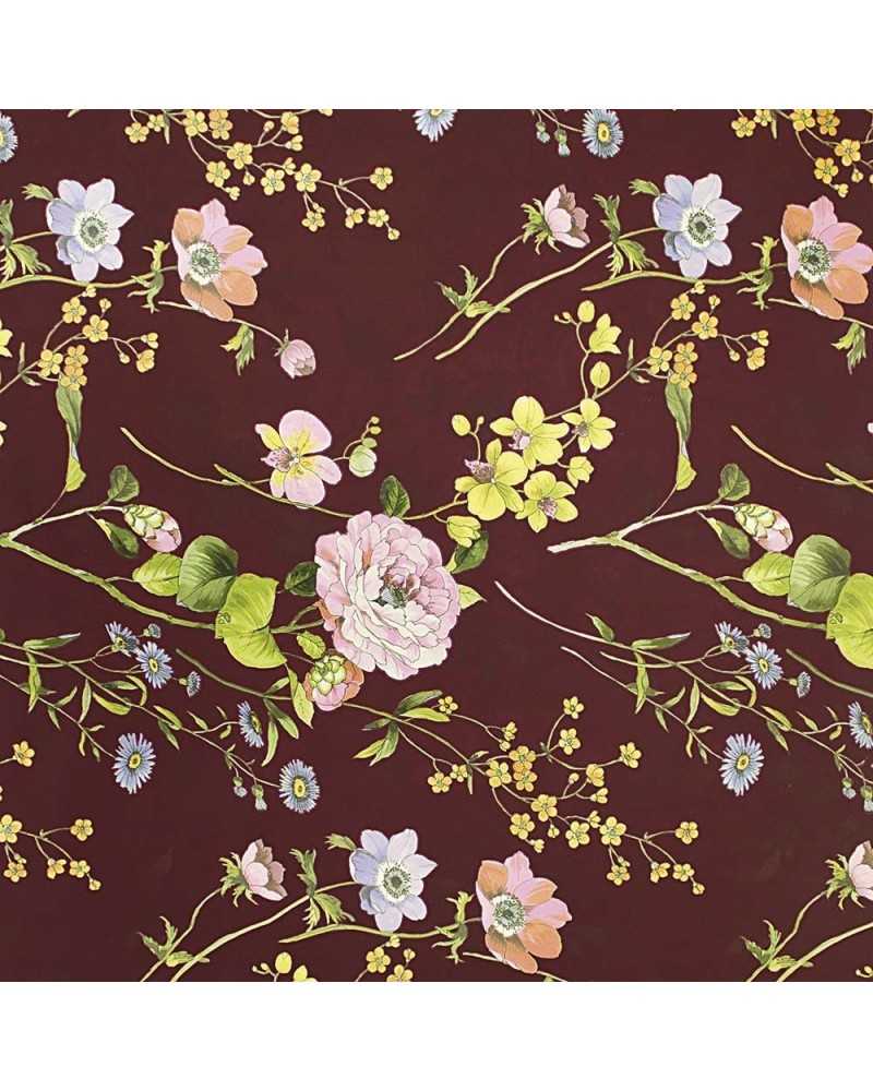 Nuovi arrivi | Bobina polypack 35my cm 100 x25mt flora fondo bordeaux | 