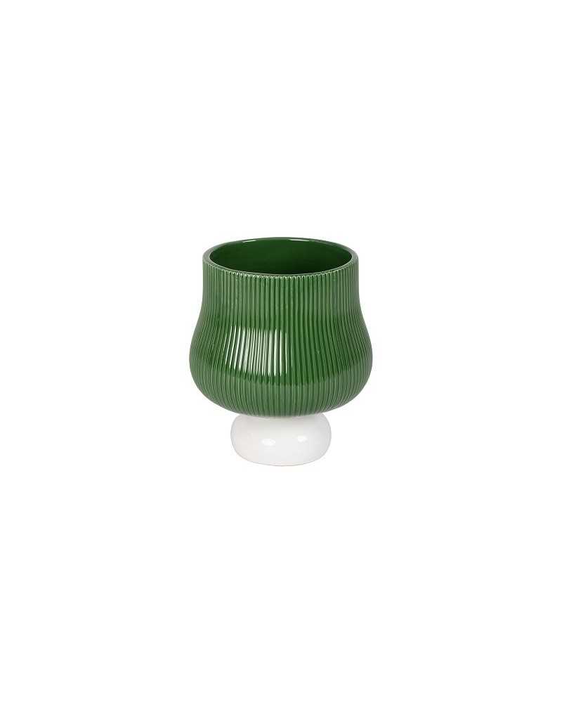 Decor Vasi & Coprivasi | Coprivaso albero dm 16 h19 in ceramica verde | 