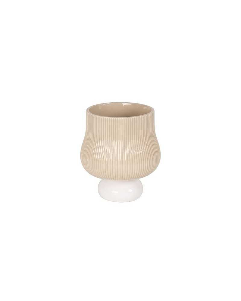 Decor Vasi & Coprivasi | Coprivaso albero dm 16 h19 in ceramica beige | 