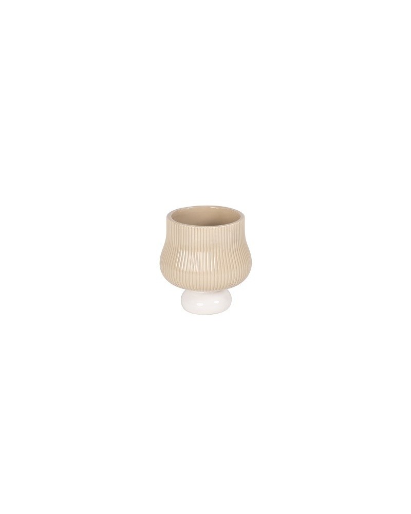 Decor Vasi & Coprivasi | Coprivaso albero dm 13 h13 in ceramica beige | 