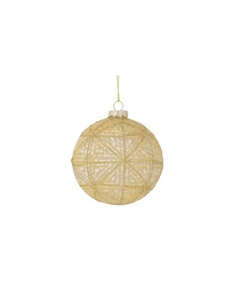 Palline di Natale | Cf 6pz palline cm 10 in vetro oro | 