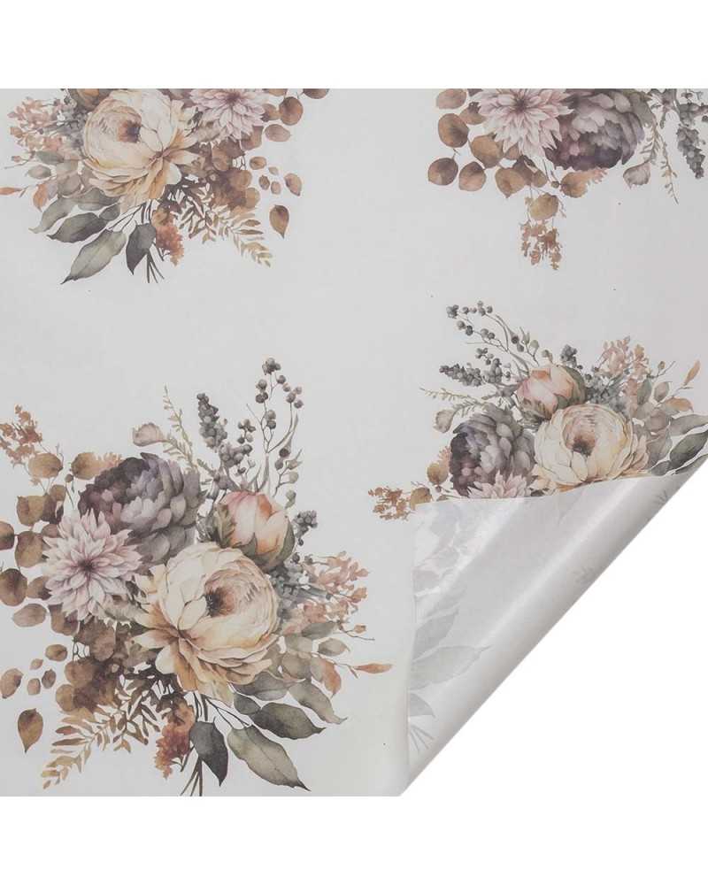 Carte Decorative | Bobina decoupage 40my cm 80 x 20 mt white | 